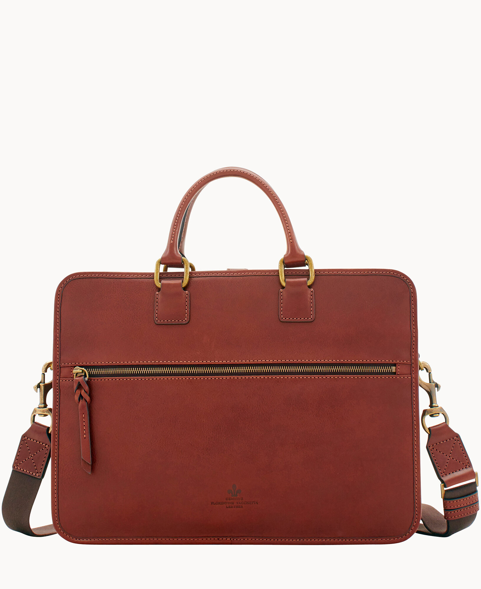 Dooney and Bourke Genuine Florentine Vacchetta Leather Double