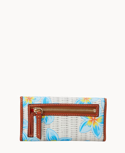 Plumeria Continental Clutch