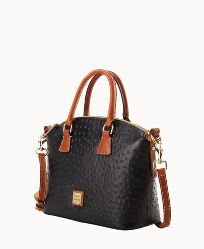 Ostrich Domed Satchel