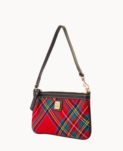 Tartan Large Slim Wristlet