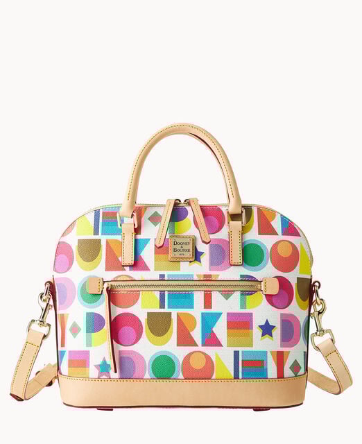 Art Deco Domed Zip Satchel
