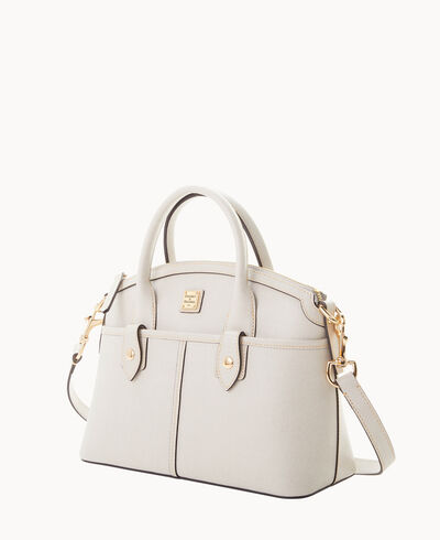 Saffiano Domed Satchel