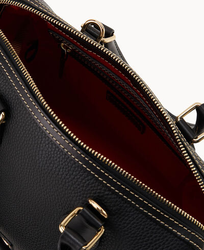 Pebble Grain Barrel Satchel