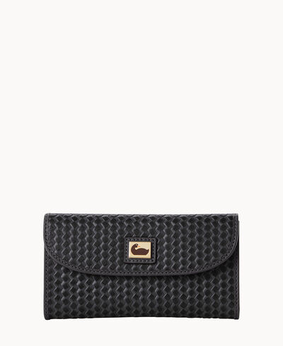 Camden Woven Continental Clutch