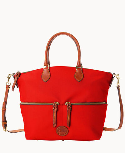 Nylon Large Pocket Satchel