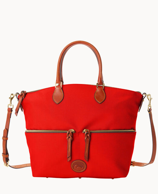 Nylon Large Pocket Satchel