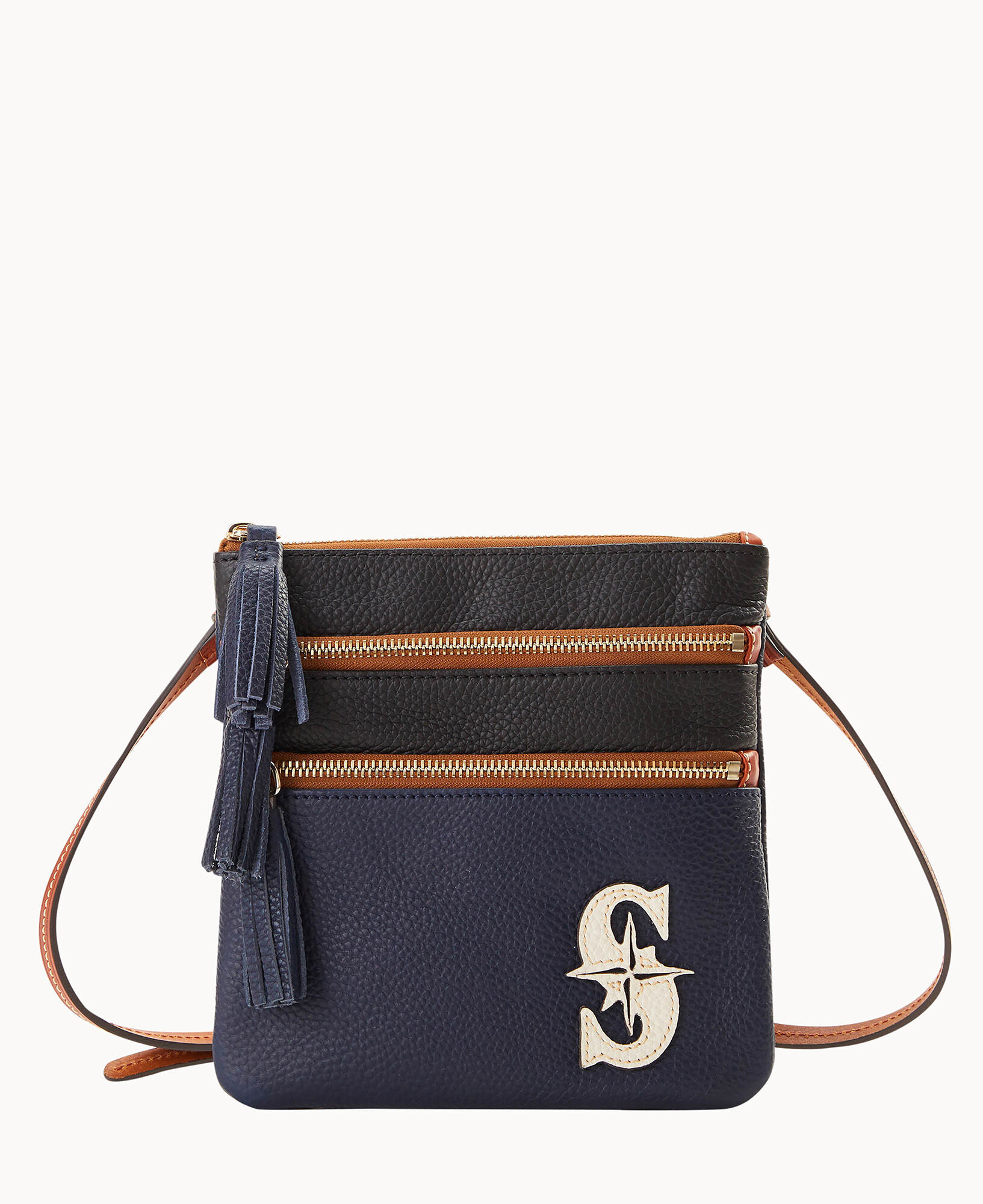 Dooney Bourke MLB Mariners Triple Zip Crossbody