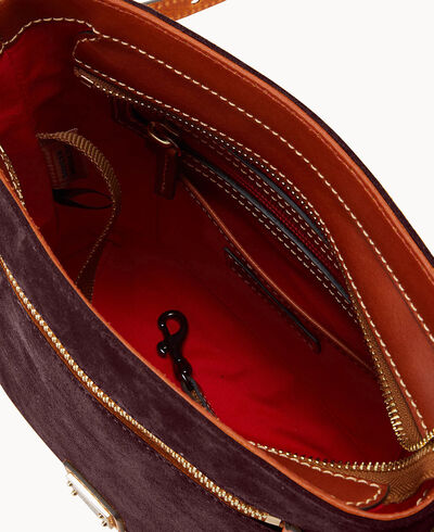 Suede Zip Crossbody