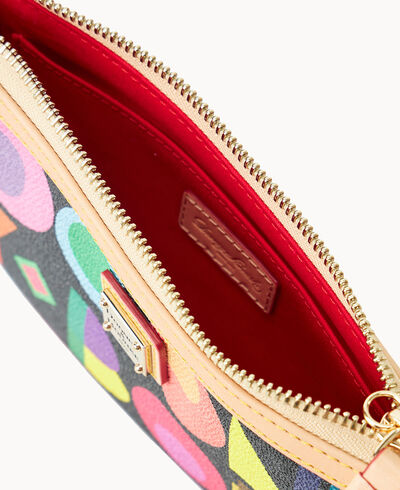 Art Deco Large Slim Wristlet