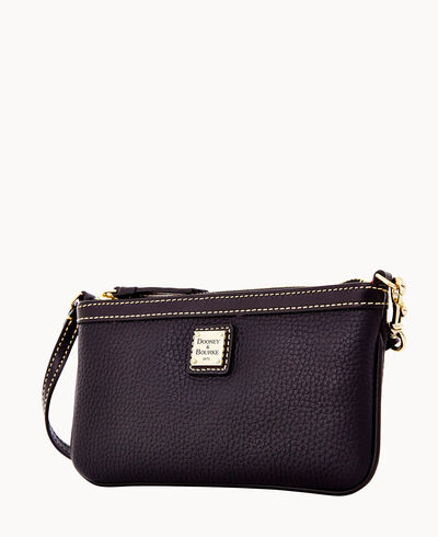 Pebble Grain Large Slim Wristlet