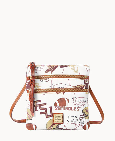 Collegiate Fla State N S Triple Zip Crossbody