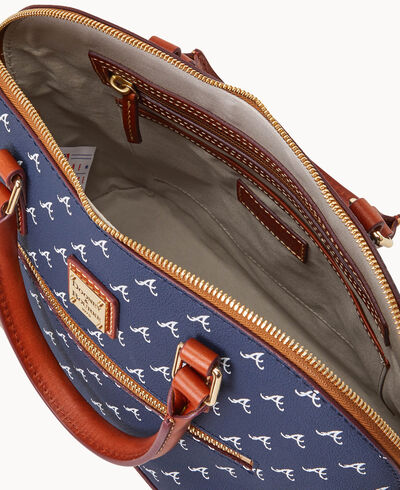 MLB Braves Domed Zip Satchel