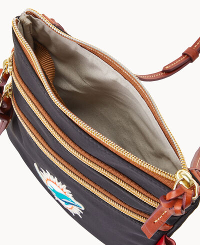 NFL Dolphins North South Triple Zip w ID holder