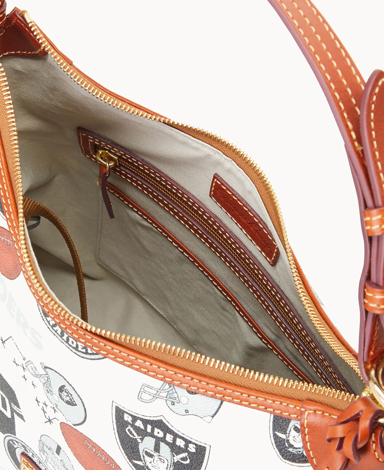 Dooney Bourke Women s NFL Raiders Hobo Coated Cotton Shoulder Bag
