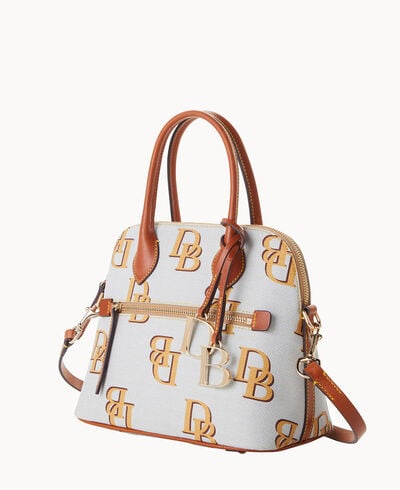 Monogram Domed Satchel