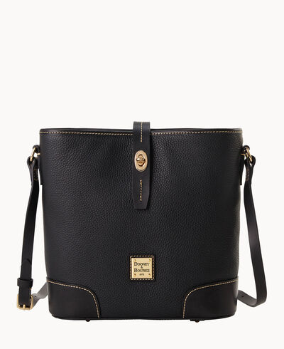 Pebble Grain Crossbody Bucket