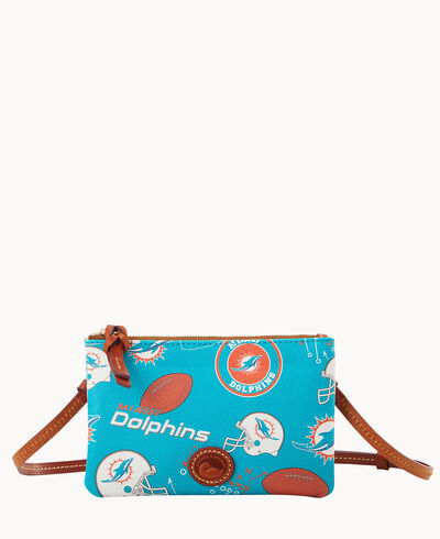 NFL Dolphins Top Zip Crossbody