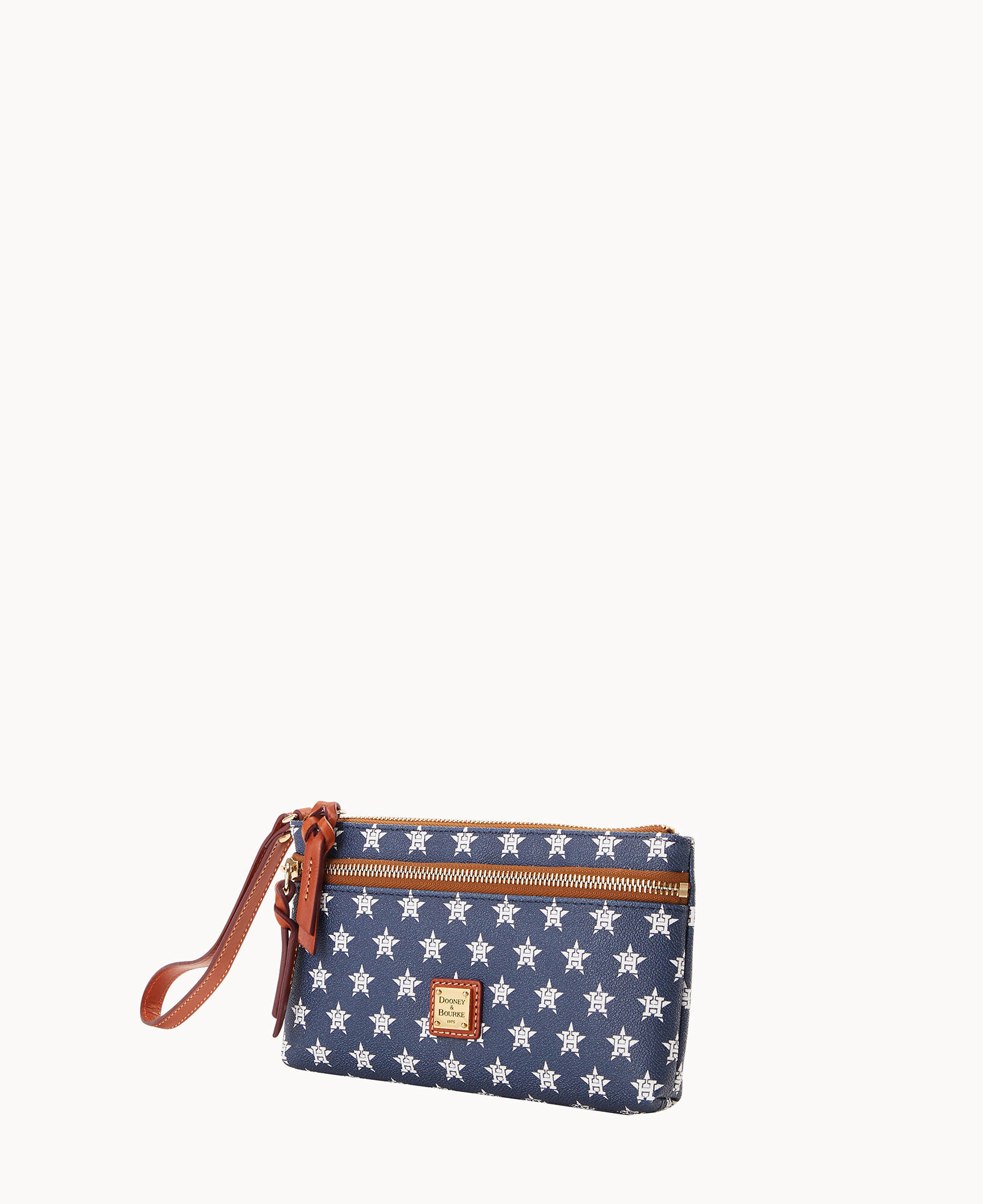 Dooney Bourke MLB Astros Double Zip Wristlet