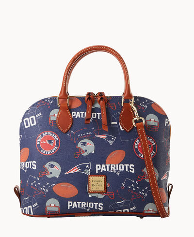 NFL Patriots Zip Zip Satchel