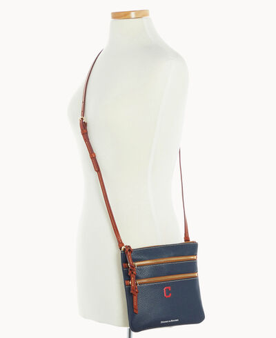 MLB Indians North South Triple Zip Crossbody