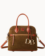 Suede Domed Satchel
