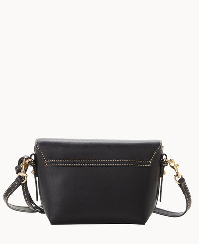 Saffiano Crossbody Saddle Bag