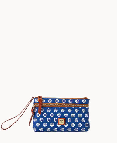 MLB Cubs Double Zip Wristlet