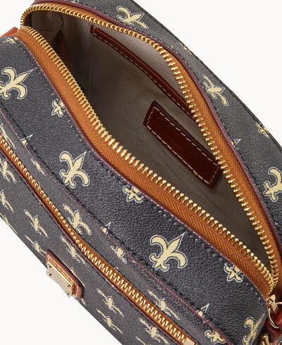 NFL Saints Camera Zip Crossbody