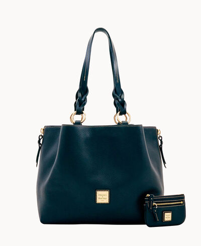 Pebble Grain Large Zip Barlow Small Coin Case