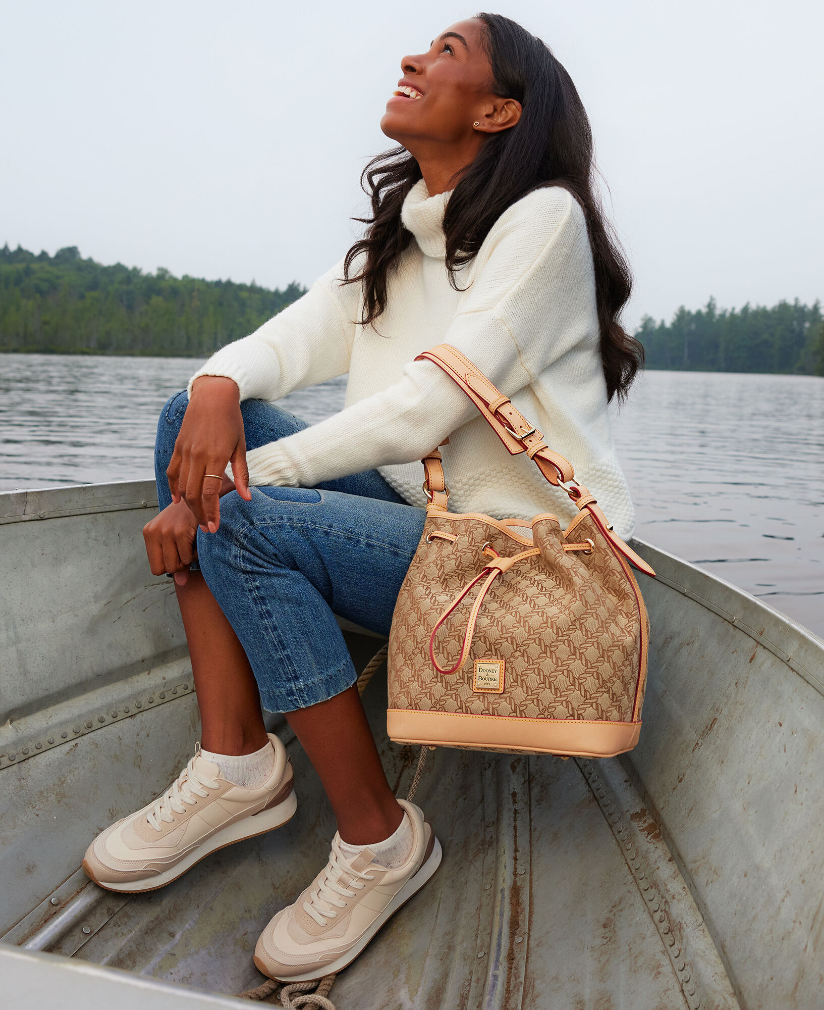 Dooney & Bourke Maritime Tote Bag, Brown, Cotton