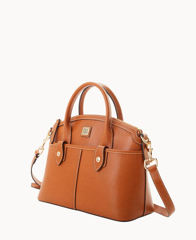 Saffiano Domed Satchel