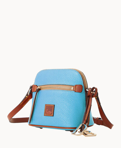 Pebble Grain Mini Domed Crossbody