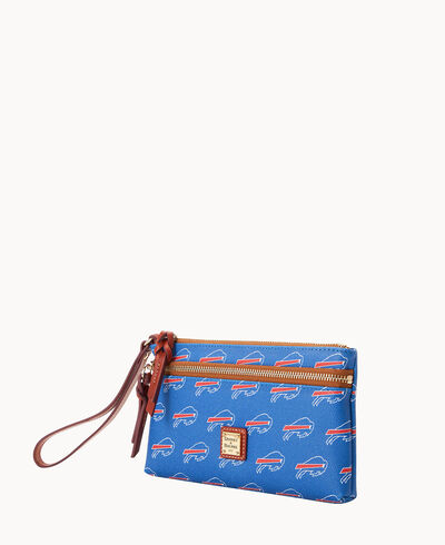 NFL Bills Double Zip Wristlet