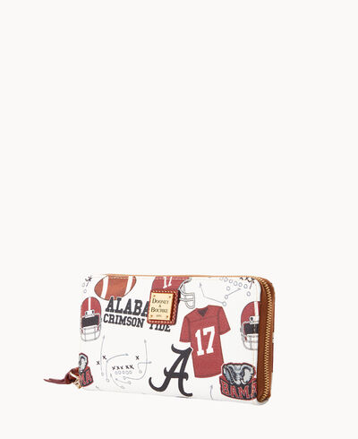 Collegiate Alabama Large Zip Around Wristlet