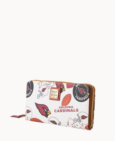 NFL AZ Cardinals Large Zip Around Wristlet