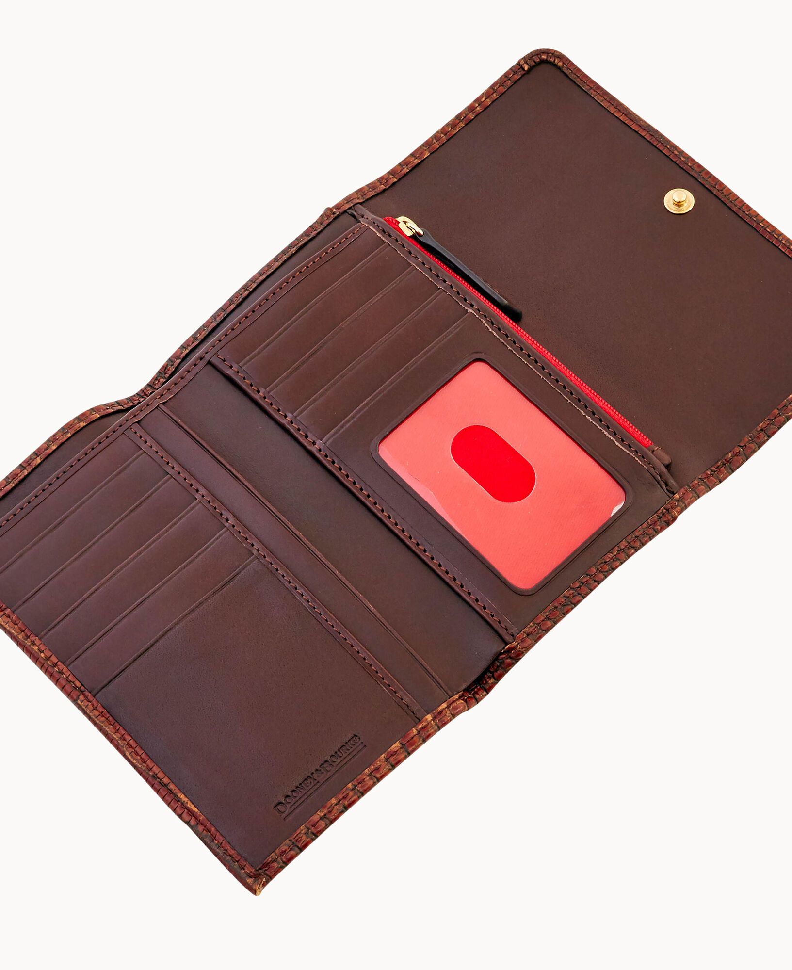 Dooney & Bourke Embossed Lizard Flap Wallet