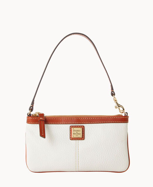 Pebble Grain Large Slim Wristlet