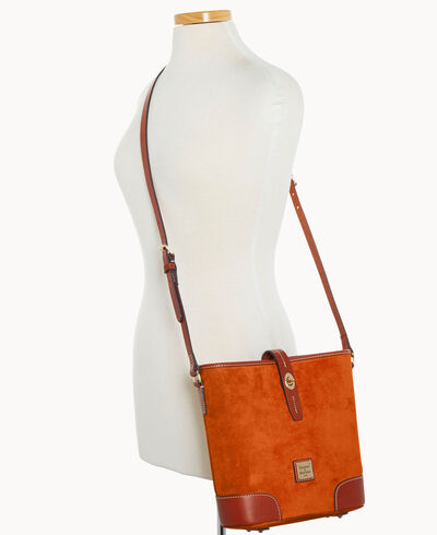 Suede Crossbody Bucket
