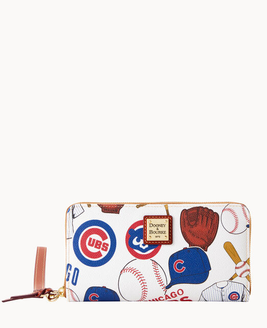 MLB Cubs Large Zip Around Wristlet