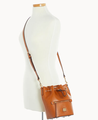 Saffiano Small Drawstring Crossbody