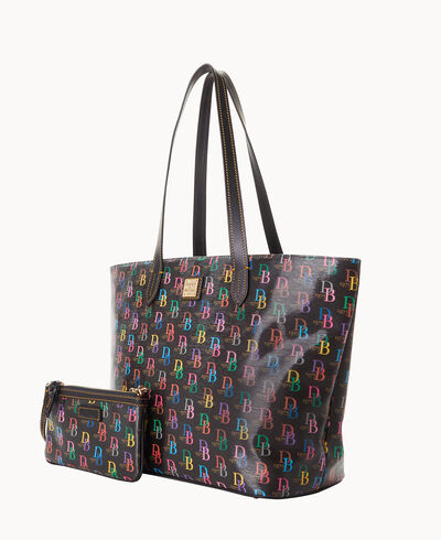 DB75 Multi Large Zip Shopper Large Wristlet