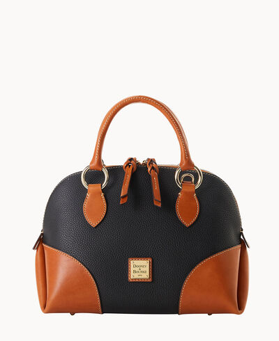 Pebble with Florentine Trim Domed Satchel