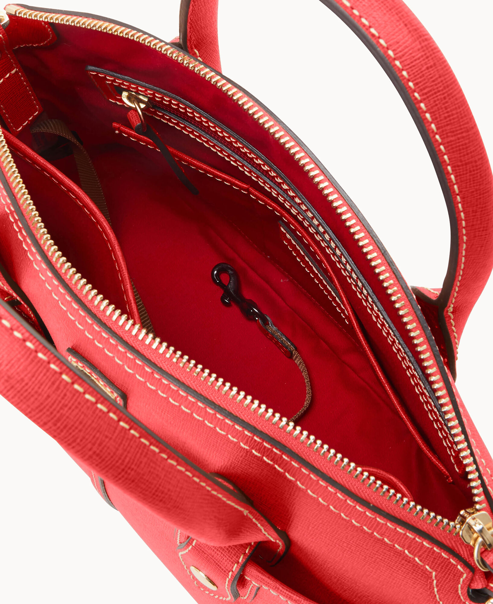 Dooney and bourke saffiano domed 2025 satchel