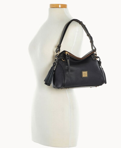 Pebble Grain Tassel Shoulder Bag