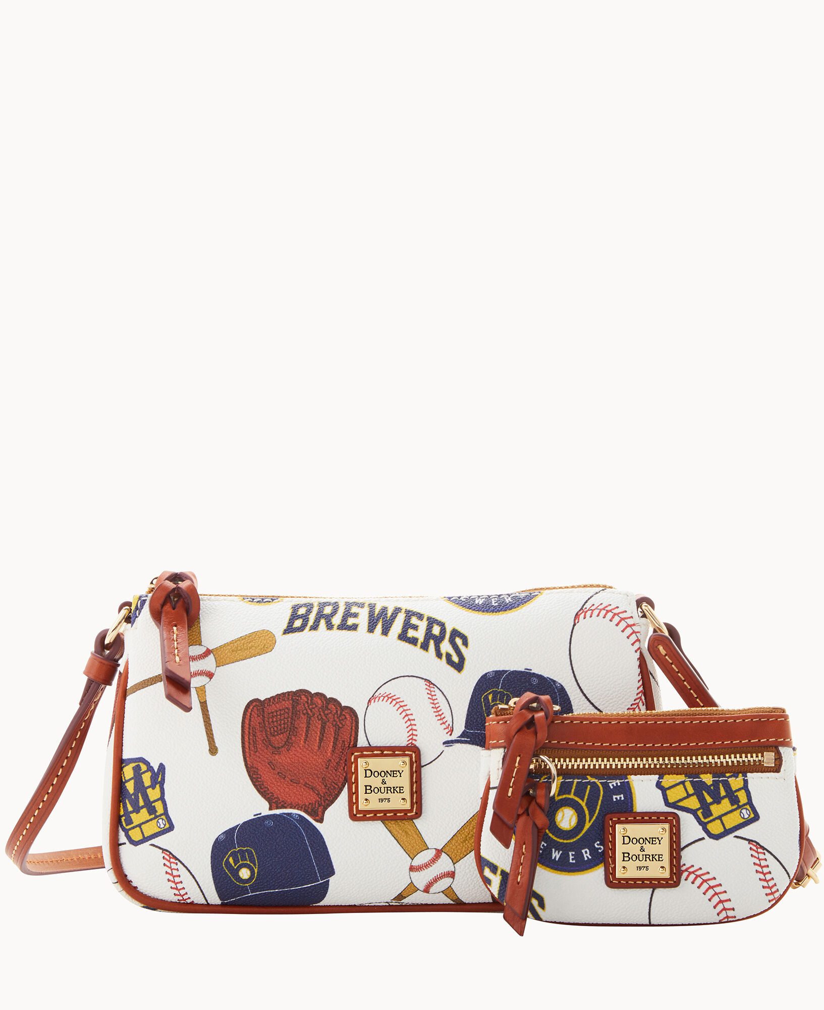 Dooney Bourke MLB Brewers Lexi Crossbody Sm Coin Case