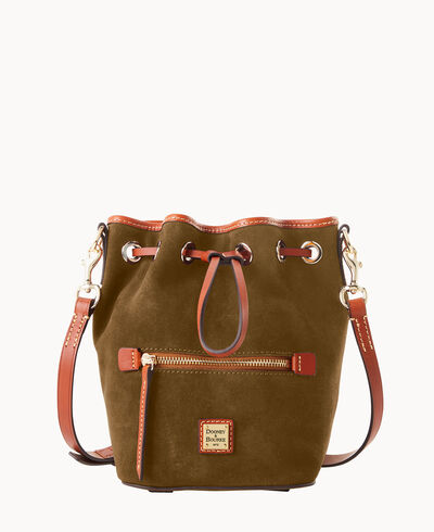 Suede Small Drawstring Crossbody