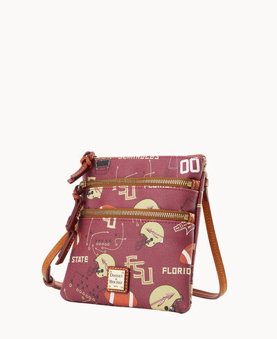 Collegiate Fla State North South Triple Zip Crossbody