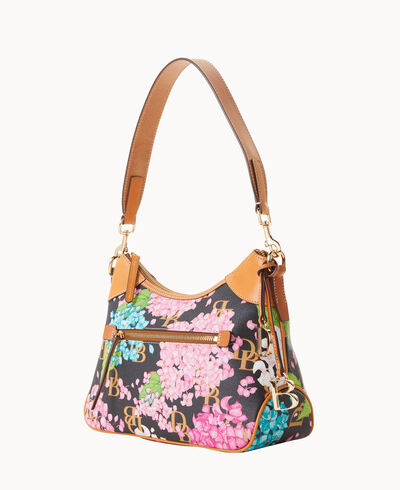 Hydrangea Monogram Hobo
