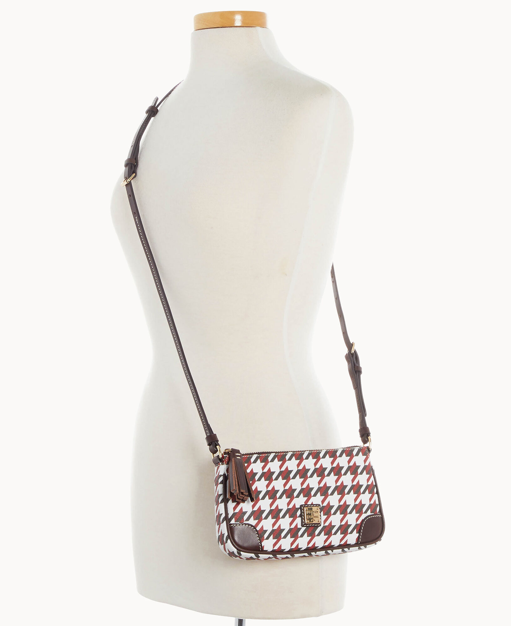Houndstooth Slim Crossbody
