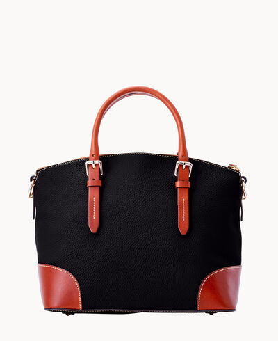 Pebble Grain Domed Satchel